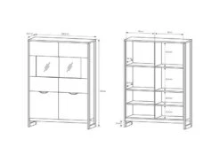 Armoire Vitrine ARDEN B LED -Armoire Soldes Boutique 016266ee1b574e6985d00ae745f73ef3