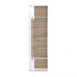 Meuble Vitrine Blanc Décor Bois Clair 7 Meuble Vitrine Blanc Décor Bois Clair -Armoire Soldes Boutique 0c1777d6b59d4540807f4eb812afef8a