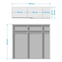Armoire à Portes Coulissantes Quadra II -Armoire Soldes Boutique 1000076370 220127 0743190000500 SKETCH DETAILS P000000001000076370 sketch