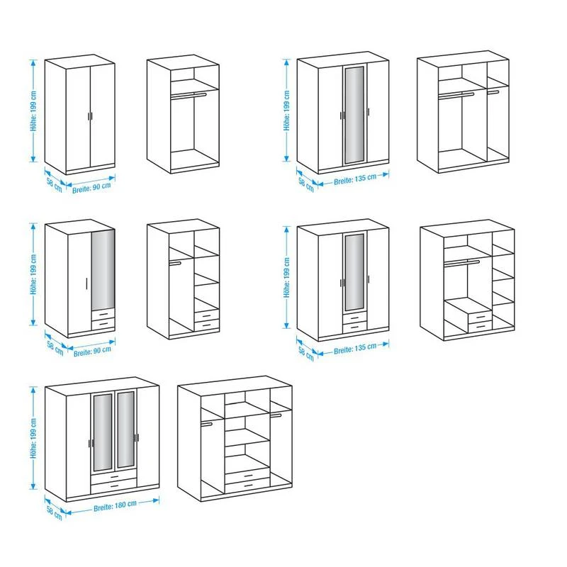 Armoire à Portes Battantes Claudine 6 Armoire à Portes Battantes Claudine – Image 6