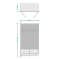 Armoire Gjora -Armoire Soldes Boutique 1000123700 211006 1431350000501 SKETCH DETAILS P000000001000123700 sketch
