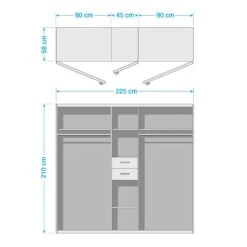 Armoires Vanea -Armoire Soldes Boutique 1000136799 201112 16501000007 SKETCH DETAILS P000000001000136799 sketch