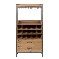 Armoire Bar à Vin Vintage Bois Clair -Armoire Soldes Boutique 1000171149 190418 10070300230 GALLERYIMAGES P000000001000171149