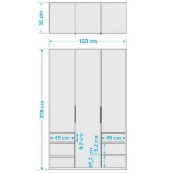 Armoire Level 36C -Armoire Soldes Boutique 1000207937 200611 14263400272 SKETCH DETAILS P000000001000207937 sketch
