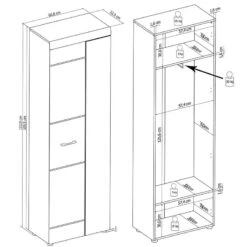 Armoire D’entrée Liffre -Armoire Soldes Boutique 1000251409 210302 14462400005 SKETCH DETAILS P000000001000251409 sketch