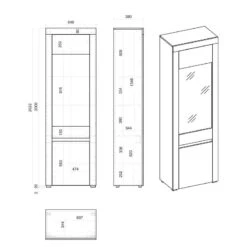 Vitrine Stonda -Armoire Soldes Boutique 1000314585 211209 12531800652 SKETCH DETAILS P000000001000314585 sketch