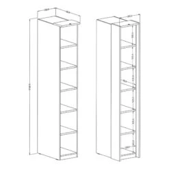Étagère Optima 11 Étagère Optima -Armoire Soldes Boutique 1000337676 220309 500 SKETCH DETAILS P000000001000337676 sketch