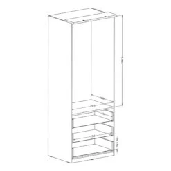 Armoire Optima I -Armoire Soldes Boutique 1000337687 220309 501 SKETCH DETAILS P000000001000337687 sketch