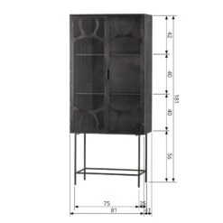 Vitrine Rustique -Armoire Soldes Boutique 1000342085 220401 500 SKETCH DETAILS P000000001000342085 sketch
