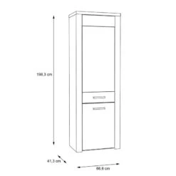 Vitrine Parksville -Armoire Soldes Boutique 1000342475 220404 500 SKETCH DETAILS P000000001000342475 sketch