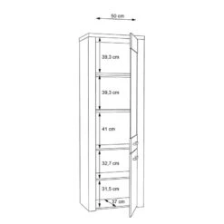 Vitrine Parksville -Armoire Soldes Boutique 1000342475 220404 501 SKETCH DETAILS P000000001000342475 sketch