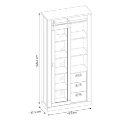 Vitrine Shutter -Armoire Soldes Boutique 1000348691 220505 500 SKETCH DETAILS P000000001000348691 sketch