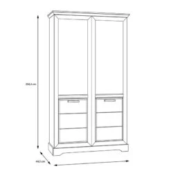 Vitrine Double New Dessa -Armoire Soldes Boutique 1000358000 220616 500 SKETCH DETAILS P000000001000358000 sketch