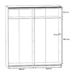 Armoire Meppel -Armoire Soldes Boutique 1000363819 220803 501 SKETCH DETAILS P000000001000363819 sketch