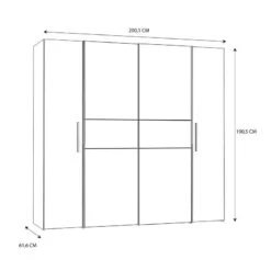 Armoire Claris 25 Armoire Claris -Armoire Soldes Boutique 1000365753 220901 500 SKETCH DETAILS P000000001000365753 sketch