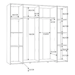 Armoire Claris 26 Armoire Claris -Armoire Soldes Boutique 1000365753 230628 500 SKETCH DETAILS P000000001000365753 sketch