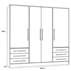 Armoire Mindelberg II -Armoire Soldes Boutique 1000365828 220909 500 SKETCH DETAILS P000000001000365828 sketch