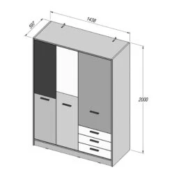 Armoire Waterford -Armoire Soldes Boutique 1000366196 220913 500 SKETCH DETAILS P000000001000366196 sketch