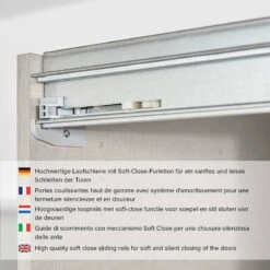 Armoire à Portes Coulissantes Quadra IV 19 Armoire à Portes Coulissantes Quadra IV -Armoire Soldes Boutique 1000371227 230727 034 DETAILS P000000001000371227