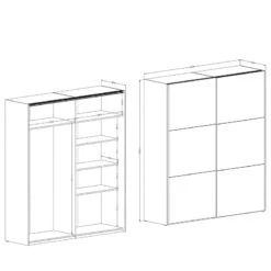 Armoire à Portes Coulissantes Krasbea -Armoire Soldes Boutique 1000385137 230425 500 SKETCH DETAILS P000000001000385137 sketch