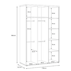 Armoire à Portes Battantes Fierco -Armoire Soldes Boutique 1000404502 230907 501 SKETCH DETAILS P000000001000404502 sketch