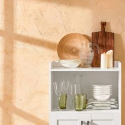 Buffet Meuble Micro-ondes FSB47-W -Armoire Soldes Boutique 173c100dcdb84fd1b0b38865d9775ddd