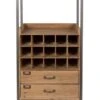 Armoire Bar à Vin Vintage Bois Clair