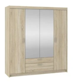 FURNIX Armoire Eliza 4D Avec Miroir