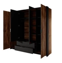 Armoire à Portes Battantes MILTON LED -Armoire Soldes Boutique 1d5e67814c0e4fb88347445f76323da1