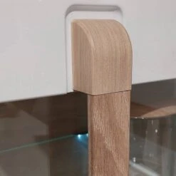 Vitrine 2 Portes Blanc Laqué - ALEXIANE -Armoire Soldes Boutique 39969bdaa0ec409ca69cfd81d324bdda