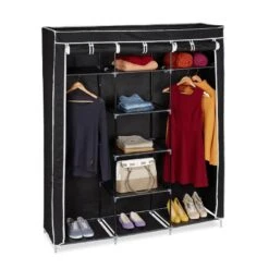 Penderie En Tissu, 9 Compartiments XXL -Armoire Soldes Boutique 4184d74d2e8b416dbbe3911acd39576b
