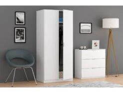 Armoire Penderie 2 Portes L82 X H180 Cm -Armoire Soldes Boutique 524c3ab4e79a401cb1cd8f1a94633df3