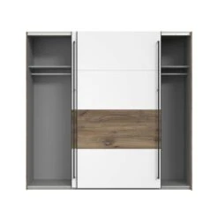 Armoire 220 Cm 2 P. Décor Blanc & Bois -Armoire Soldes Boutique 58f2735e08c54d5eb919dc33b13e3db7