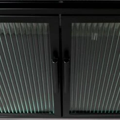 Vitrine 2 Portes Métal Et Verre Trempé -Armoire Soldes Boutique 679e68aad9294caab54d169188748543