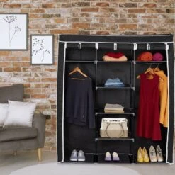 Penderie En Tissu, 9 Compartiments XXL -Armoire Soldes Boutique 6cb688c5307d4879b60ac930b907e6ce