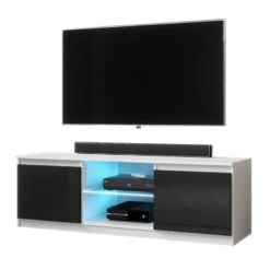 FURNIX Meuble Tv/banc Tv Arenal Sans LED -Armoire Soldes Boutique 72a501a0b9254d66bb81dc617a1890cb