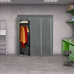 Penderie En Tissu XXL Avec 2 Tringles -Armoire Soldes Boutique 7ebfa095137541eda7587a059f33ee8e