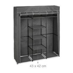 Penderie En Tissu XXL Avec 2 Tringles -Armoire Soldes Boutique 80ee854a446445a0a04b160b8b4563b8