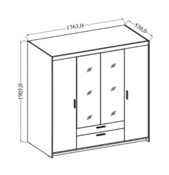 FURNIX Armoire Eliza 4D Avec Miroir 7 FURNIX Armoire Eliza 4D Avec Miroir -Armoire Soldes Boutique 9433b45f99ac4d3a9b879ff30f847594.cropped 211 366 843 870.processed