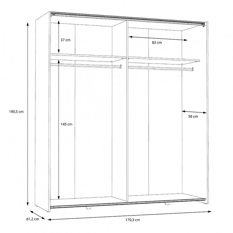Armoire Effet Bois Vintage Béton Gris 5 Armoire Effet Bois Vintage Béton Gris – Image 5