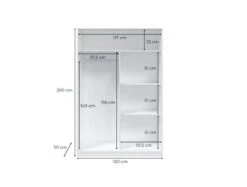 Armoire Penderie 2 Portes Coulissantes -Armoire Soldes Boutique a46b12b5db7e48e58d2152b23373e50c