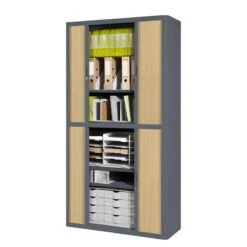 Armoire à Dossiers EasyOffice 39 Armoire à Dossiers EasyOffice -Armoire Soldes Boutique aktenschrank easyoffice anthrazit buche 204 cm 1751206