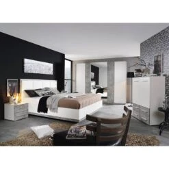 Armoire à Portes Coulissantes Siegen -Armoire Soldes Boutique bett siegen alpinweiss steingrau 5011944