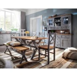 Vaisselier Balignton 39 Vaisselier Balignton -Armoire Soldes Boutique buffetschrank balignton kiefer massiv grau 4105552