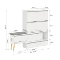 Meuble à Chaussures FSR134-W 19 Meuble à Chaussures FSR134-W -Armoire Soldes Boutique c7d88790a31f4a148357bd8aea780391