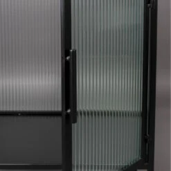 Vitrine 2 Portes Métal Et Verre Trempé -Armoire Soldes Boutique ced7156c8cf94f31a7cb52e826b018f7