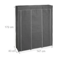 Penderie En Tissu XXL Avec 2 Tringles -Armoire Soldes Boutique d03732d9430944c397f1b386612640f8