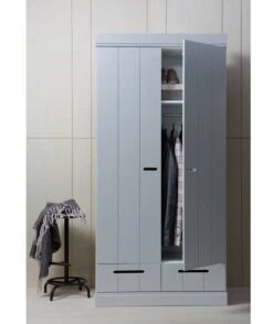 WOOOD Armoire En Pin 2 Portes 2 Tiroirs Blanc -Armoire Soldes Boutique d257a9a79b6a422d8c62b833c4b77c3e.cropped 779 0 1983 2360.processed