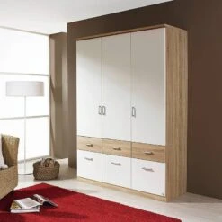 Armoire à Portes Battantes Bremen-Extra -Armoire Soldes Boutique drehtueren kombischrank bremen extra alpinweiss eiche sonoma 1351720