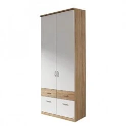 Armoire à Portes Battantes Bremen-Extra -Armoire Soldes Boutique drehtueren kombischrank bremen extra alpinweiss eiche sonoma 1357313